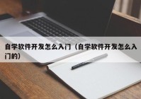 自学软件开发怎么入门（自学软件开发怎么入门的）