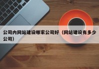 公司内网站建设哪家公司好（网站建设有多少公司）