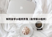 如何自学小程序开发（自学做小程序）