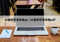 小程序开发文档ap（小程序开发文档pdf）