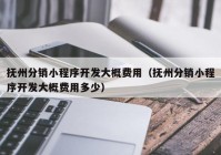 抚州分销小程序开发大概费用（抚州分销小程序开发大概费用多少）